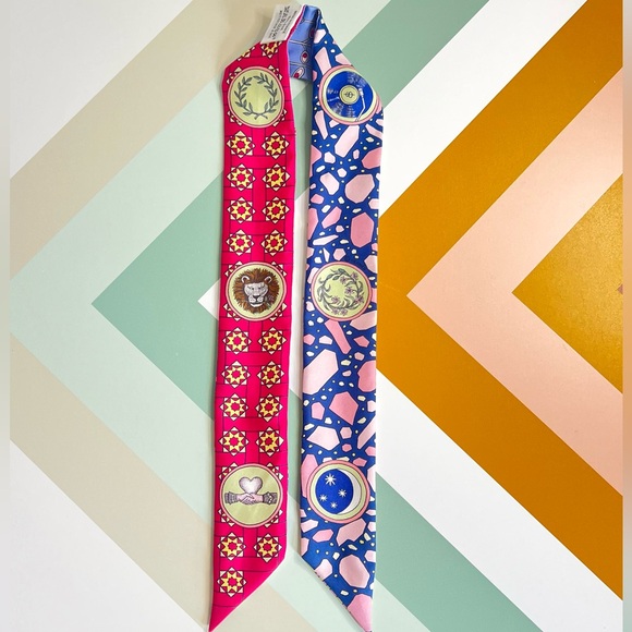 Hermes LA DANSE DES AMAZONES twilly - Picture 1 of 8